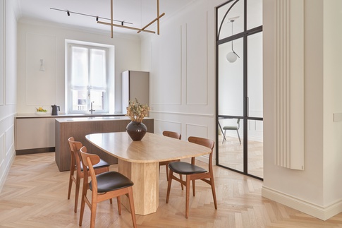 Sala da Pranzo in stile contemporaneo di 20 di AV Architettura