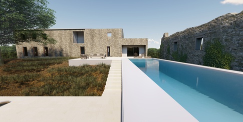 Open Space in stile mediterraneo di 3000 di ciquadro architetti