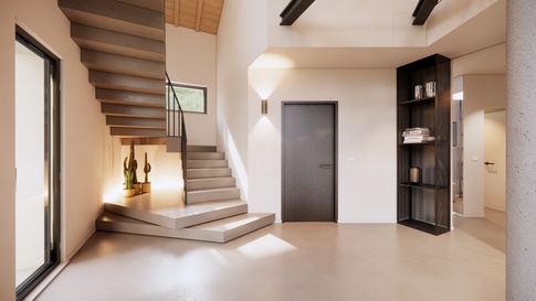 Open Space in stile soft industrial di 60 di Simona Fogalesi interior designer Open Space in stile soft industrial di 60 di Simona Fogalesi interior designer