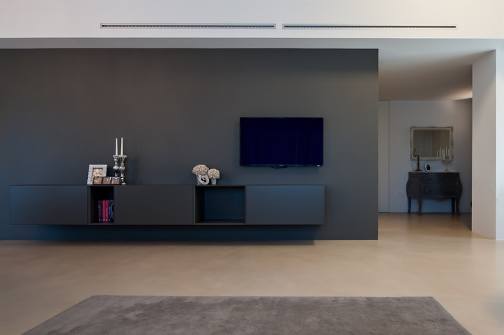 Soggiorno in stile moderno di 45 di L2 architecture + interior design