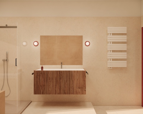 Bagno in stile nordico di 9 di Arch'IN - Architettura di Interni