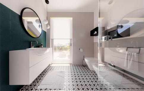 Bagno in stile moderno di 5 di Studio LABventinove