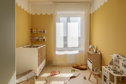 Cameretta Neonati in stile moderno di 13 di Arch. Martina Pozzi MP_archistudio Cameretta Neonati in stile moderno di 13 di Arch. Martina Pozzi MP_archistudio