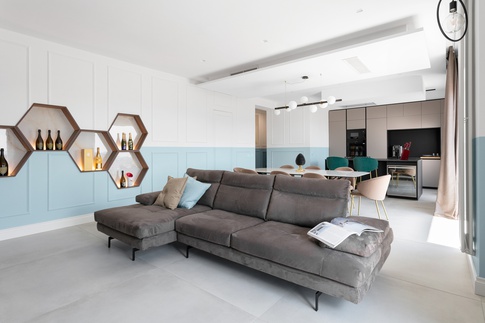 Open Space in stile contemporaneo di 50 di Carusone D+B Open Space in stile contemporaneo di 50 di Carusone D+B