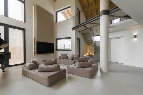 Open Space in stile soft industrial di 60 di Simona Fogalesi interior designer