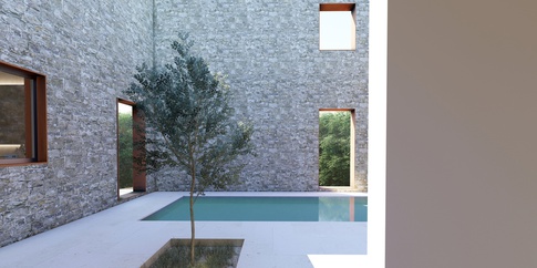 Open Space in stile mediterraneo di 3000 di ciquadro architetti