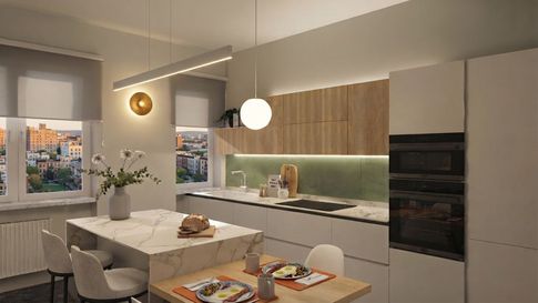 Cucina in stile contemporaneo di 25 di Silvia Malavenda