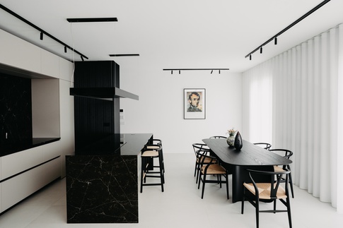 Open Space in stile minimal di 100 di Architetto Michelangelo Todisco