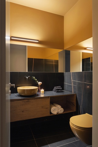 Bagno di Servizio in stile contemporaneo di 2 di TGA_Studio