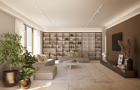 Soggiorno in stile contemporaneo di 45 di EmmePi Architettura Soggiorno in stile contemporaneo di 45 di EmmePi Architettura