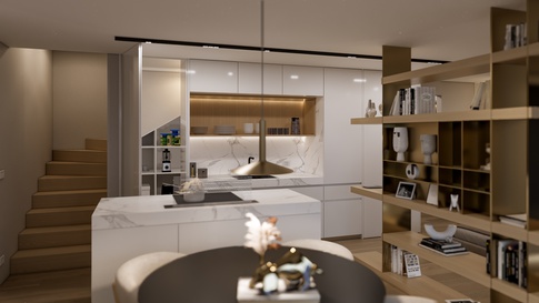 Open Space in stile contemporaneo di 33 di 1507 Interior studio Open Space in stile contemporaneo di 33 di 1507 Interior studio