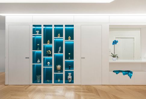 Open Space in stile eclettico di 55 di Pucciarelli Architetti