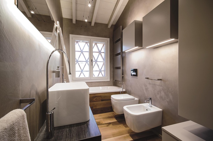 Bagno in stile minimal di 6 di Rachele Biancalani Studio