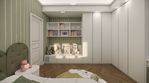 Cameretta Bambini in stile contemporaneo di 14 di Studio Gaetano Riccardelli