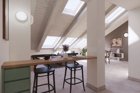 Open Space in stile moderno di 45 di Studio LABventinove