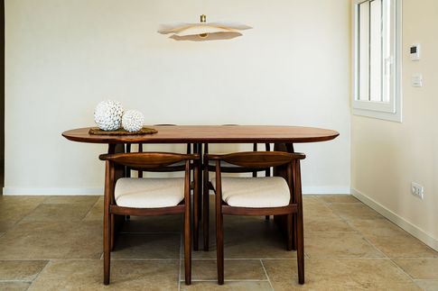 Sala da Pranzo in stile mediterraneo di 8 di Eligio Torre Design Office