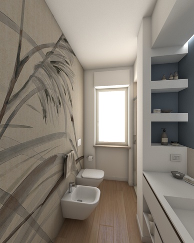 Bagno in stile contemporaneo di 5 di Francesca Boglio Architetto Bagno in stile contemporaneo di 5 di Francesca Boglio Architetto