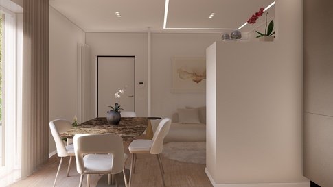 Soggiorno in stile contemporaneo di 24 di Melissa Domenici Architetto