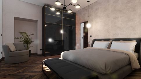 Camera da Letto in stile contemporaneo di 18 di Studio LABventinove