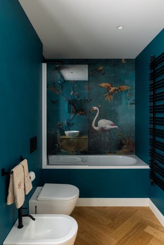 Bagno in stile contemporaneo di 6 di Archifacturing - Sara Cimarelli & Giorgio Opolka