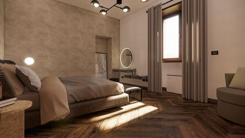 Camera da Letto in stile contemporaneo di 18 di Studio LABventinove