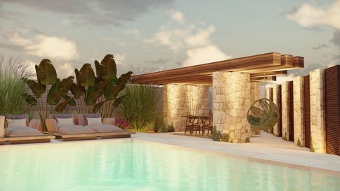 Piscina in stile contemporaneo di 100 di Salvatore Sito Interior Designer