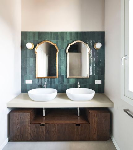 Bagno in stile retrò di 7 di Giulia Dagheti Architetto Bagno in stile retrò di 7 di Giulia Dagheti Architetto