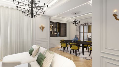 Open Space in stile classico di 20 di Salvatore Sito Interior Designer