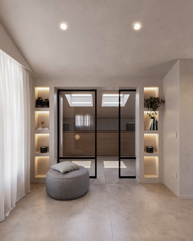 Cabina Armadio in stile moderno di 13 di doppiozero interior Cabina Armadio in stile moderno di 13 di doppiozero interior