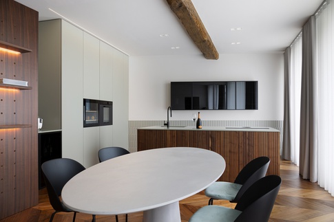 Sala da Pranzo in stile contemporaneo di 30 di Andrea Benedetti Architetto