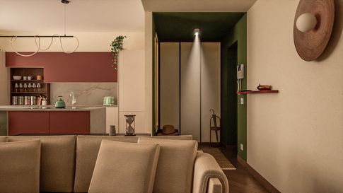 Open Space in stile japandi di 40 di Caterina Scamardella Architetto