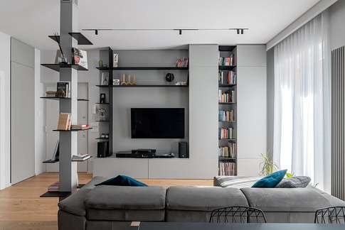 Open Space in stile moderno di 35 di MARTINA MAMELI ARCHITETTO