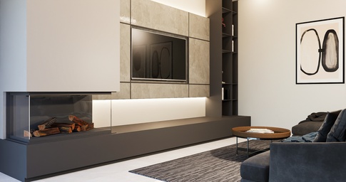 Open Space in stile contemporaneo di 73 di Carlo Damiano Architetto
