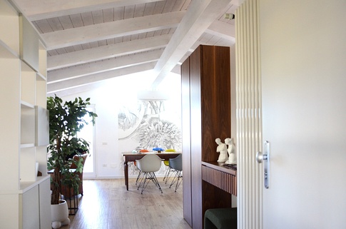 Open Space in stile contemporaneo di 40 di Fiorenzo D'Onofrio Architetto Open Space in stile contemporaneo di 40 di Fiorenzo D'Onofrio Architetto