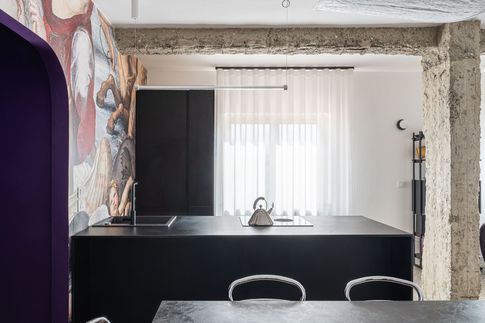 Open Space in stile eclettico di 40 di italo armone design studio Open Space in stile eclettico di 40 di italo armone design studio