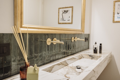 Bagno in stile boho chic di 5 di SMartSTUDIO
