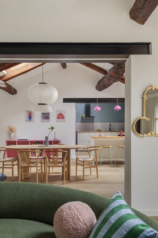 Open Space in stile scandinavo di 75 di Storie Design Studio