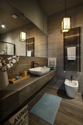 Bagno in stile soft industrial di 5 di Arar Studio di Arar Muna Isabella