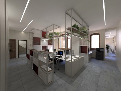 Open Space in stile contemporaneo di 40 di Francesca Boglio Architetto Open Space in stile contemporaneo di 40 di Francesca Boglio Architetto