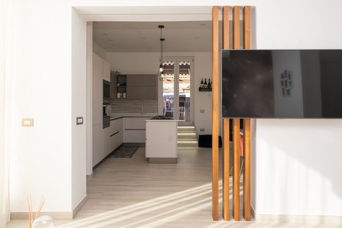 Soggiorno in stile moderno di 12 di Davide Zuppa / Cimel Architettura