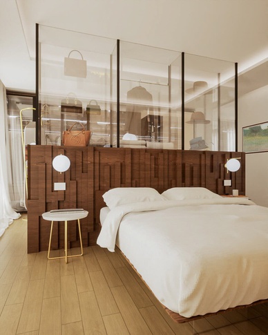 Camera da Letto in stile contemporaneo di 35 di Caterina Scamardella Architetto