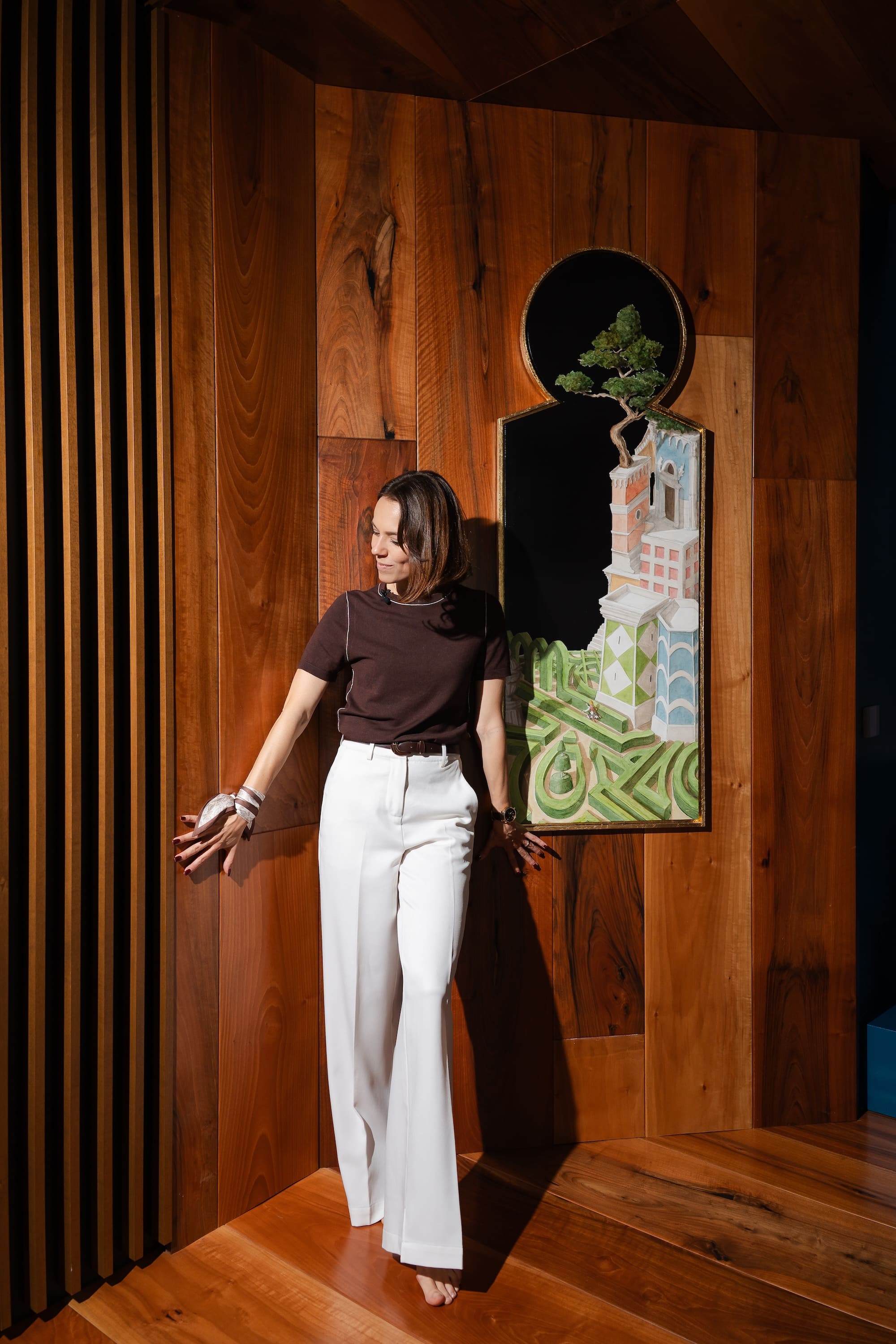 il parquet diventa un percorso sensoriale