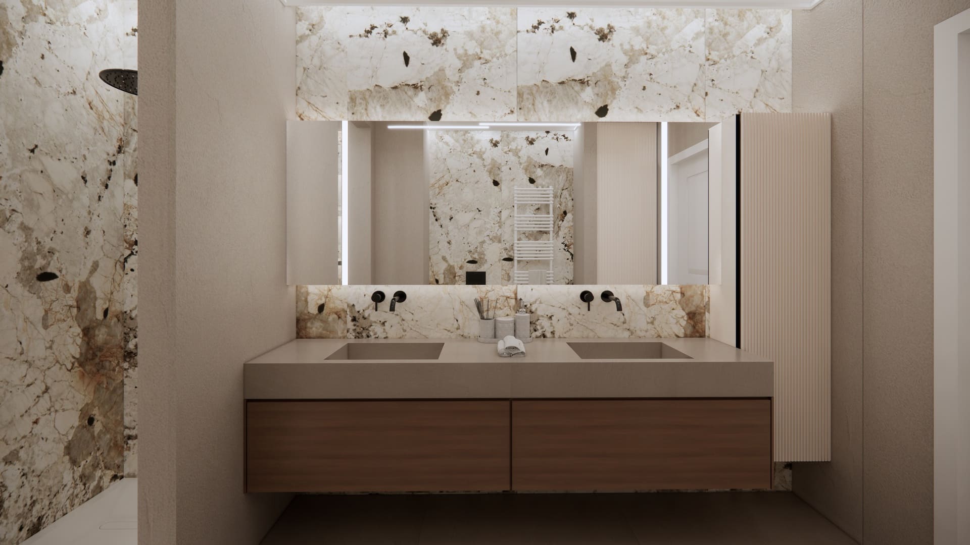 Bagno secondario senza finestre