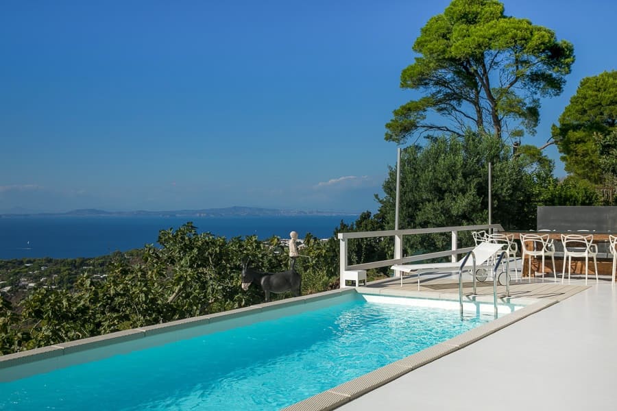 Villa con piscina a Capri