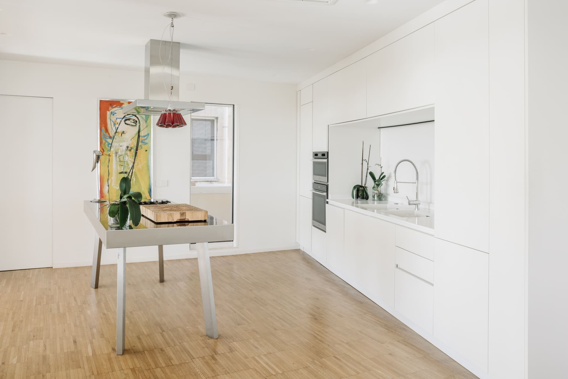 cucina minimal total white
