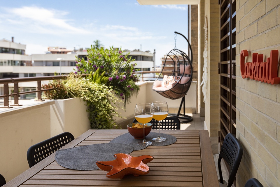 Balcone in stile moderno