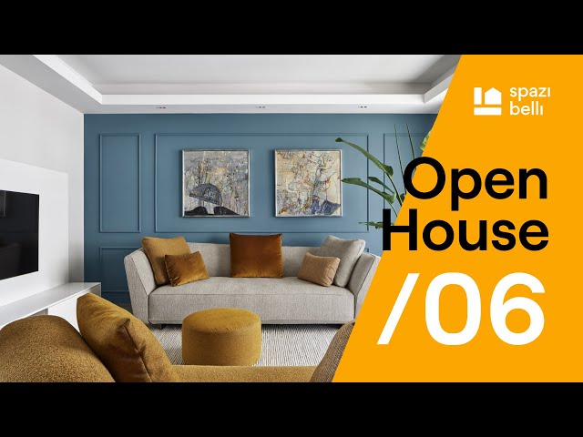 Colori e materiali mixati alla grande in un elegante appartamento - Spazi Belli Open House 2024