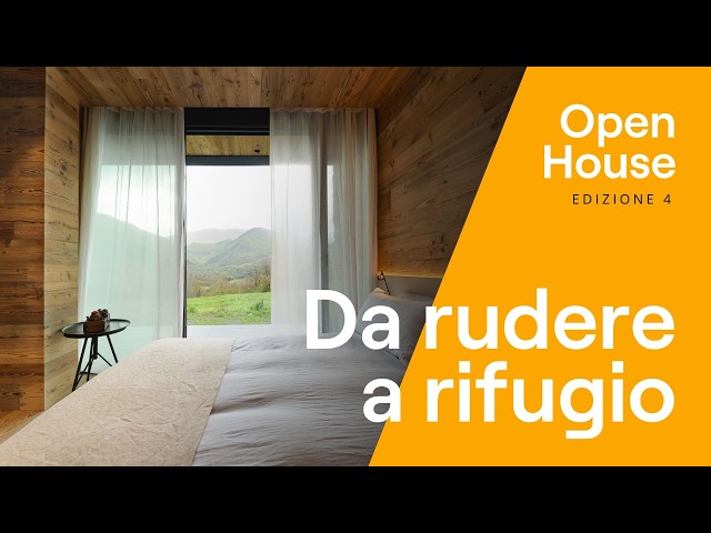 Da rudere a rifugio contemporaneo, un rustico su misura tra gli appennini